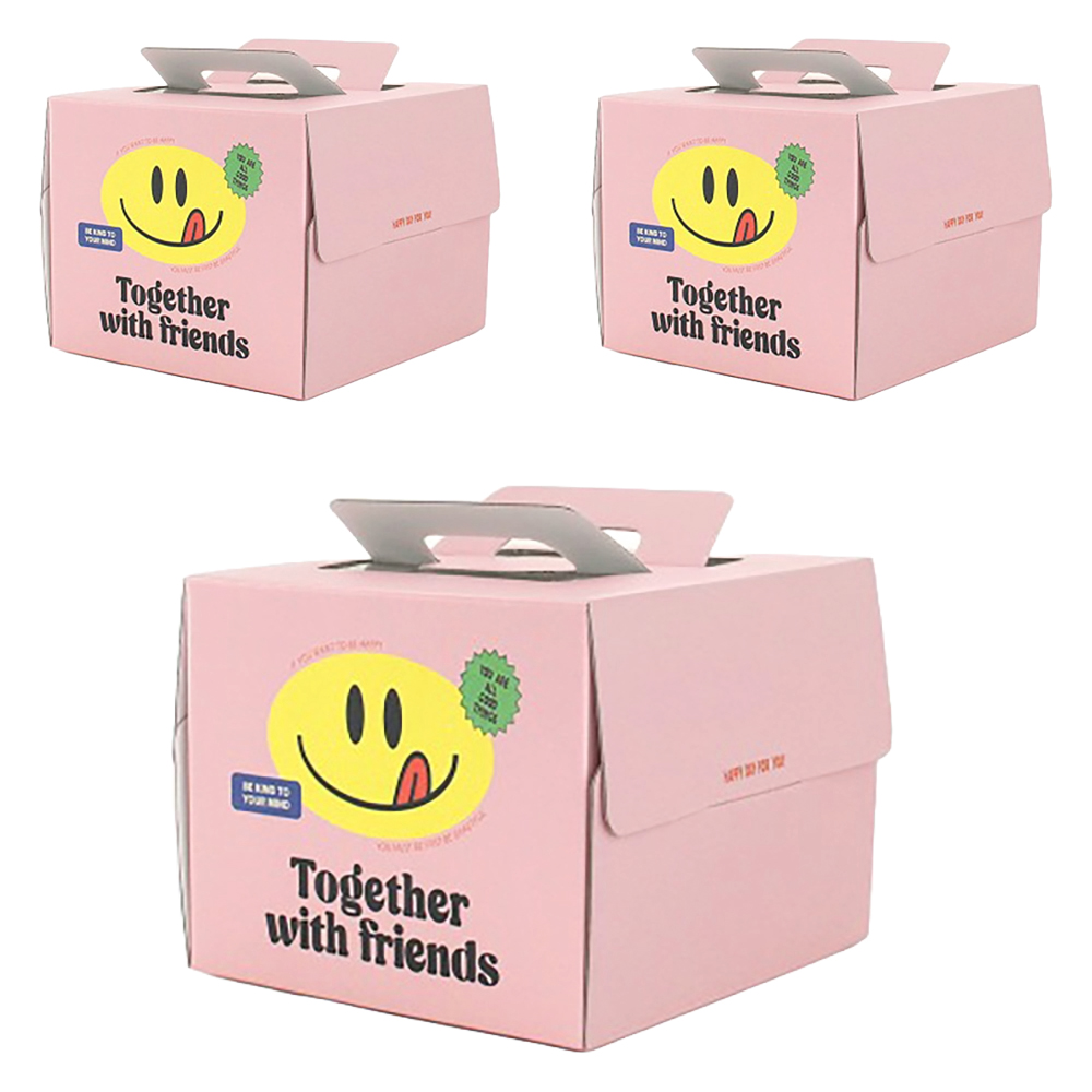 헬로우모리스 빅스마일 높은 쉬폰 케익박스 1호, 혼합색상, 3개 8,760원