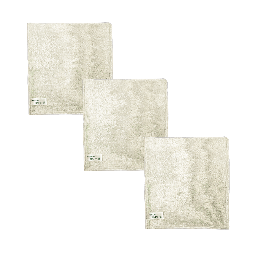 필하이 세제가 필요없는 대나무셀 행주 천연 향균 수세미, 화이트 3p 15,000원