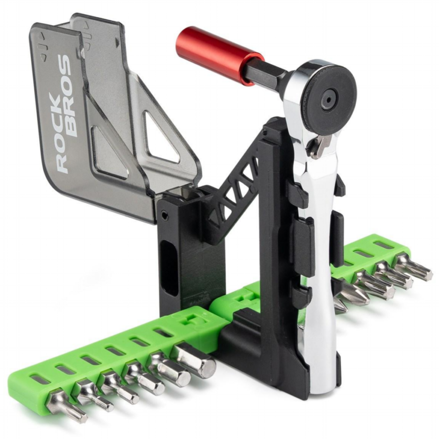 락브로스 자전거 컴팩트 자석 퀵커넥트 미니 라쳇 공구 세트 12종, 1개 27,900원