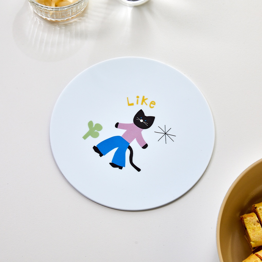 [모던하우스 광주역점] 키치키치캣 실리콘 냄비받침 아이보리_ANZO 3,450원