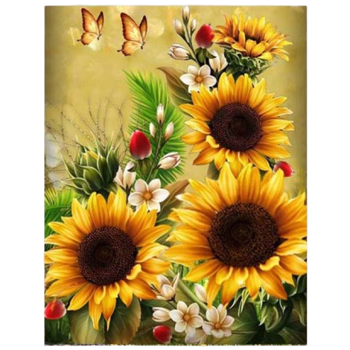 엠제이에스 명화그리기 50x40cm (캔버스형) DIY 유화 세트, KK28 금빛 황금 해바라기 15,450원