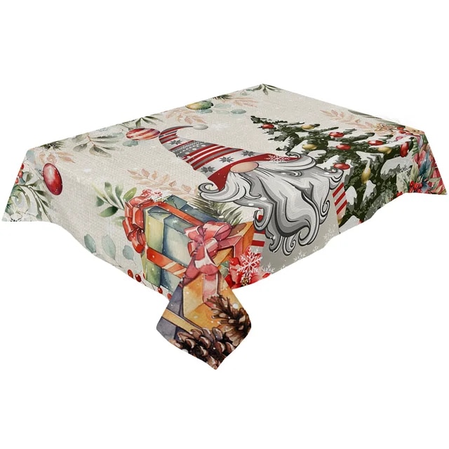 크리스마스 식탁보 홈카페 파티 테이블보 미니멀리스트 눈송이 천, 방수 식사 주방 장식 커버, 50.LXM13159 - 137x274cm, 1개 99,500원
