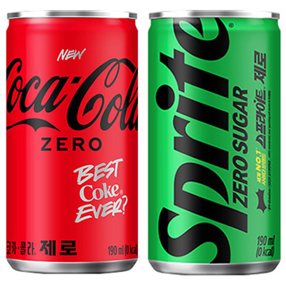 코카콜라 제로+스프라이트 제로 190ml 60개 (각 30개) (업소용), 60개, 190ml 34,400원