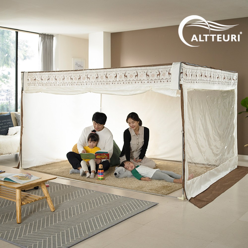 알뜨리 투인원 사각 난방텐트 방한 방풍 보온 실내 침대텐트 157,900원