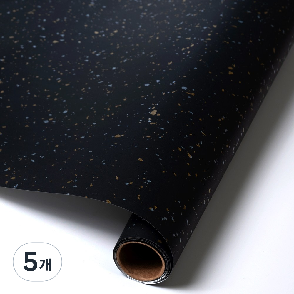 star starred 포장용 글리터 티끌지 롤(Roll) 43cm(폭) 10M(길이), 5개, 블랙 68,400원