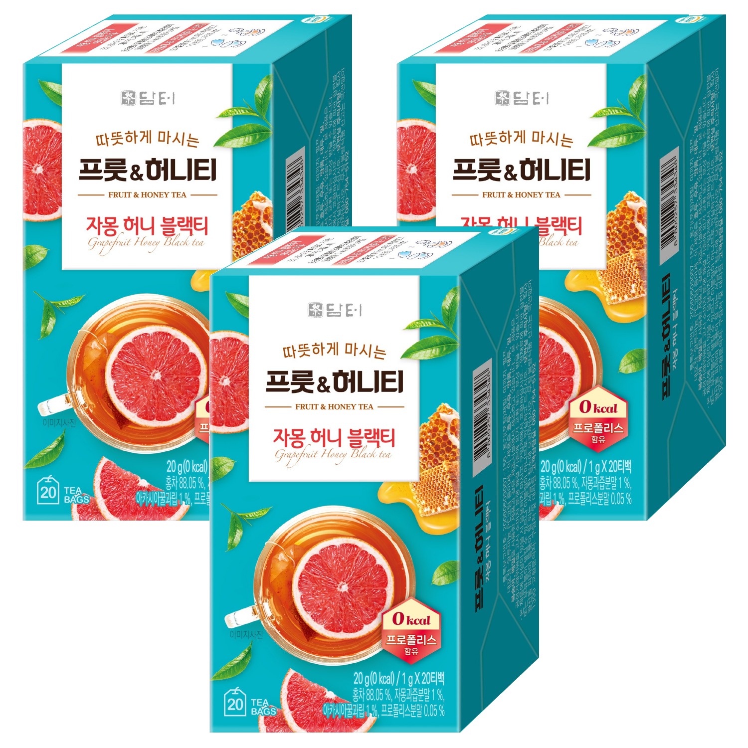 담터 프룻 앤 허니 자몽허니블랙티 12,000원