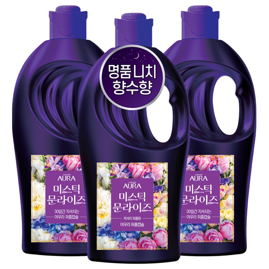 아우라 초고농축 퍼퓸캡슐 섬유유연제 미스틱문라이즈 본품 18,900원