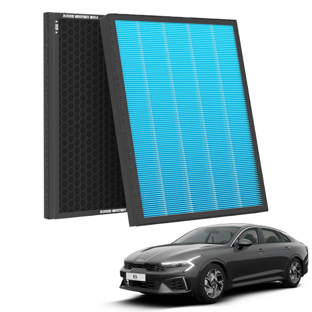 1+1 PM 0.3 에어컨필터 활성탄 블루 초미세먼지, 2개, K5 DL3 [FCP-17] 27,800원