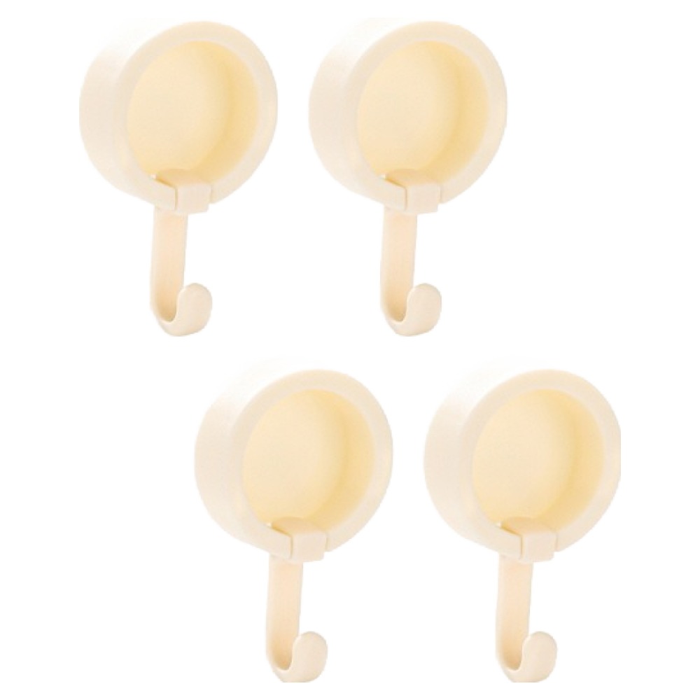 피어니스트 서클 미니 고리 무타공 걸이, 화이트, 4개 10,090원