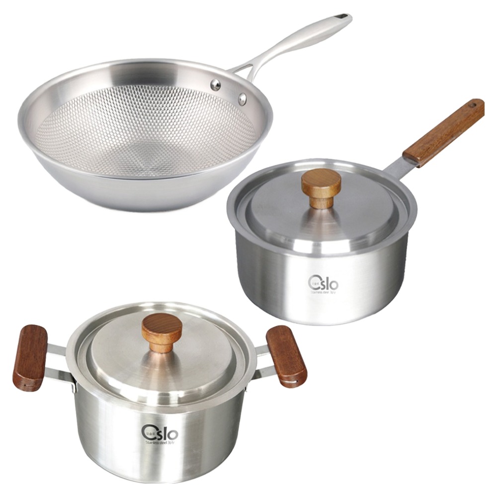 리빙글로리 인덕션 통5중 궁중팬 24cm + 통3중 편수 냄비 18cm + 양수 냄비 18cm 세트 93,300원