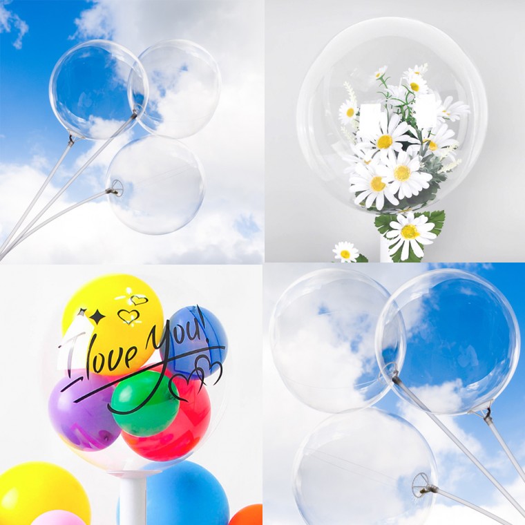 PVC투명버블풍선(50개입)모음전, PVC투명버블풍선(일반)60cm 50개입, 단일상품 35,140원