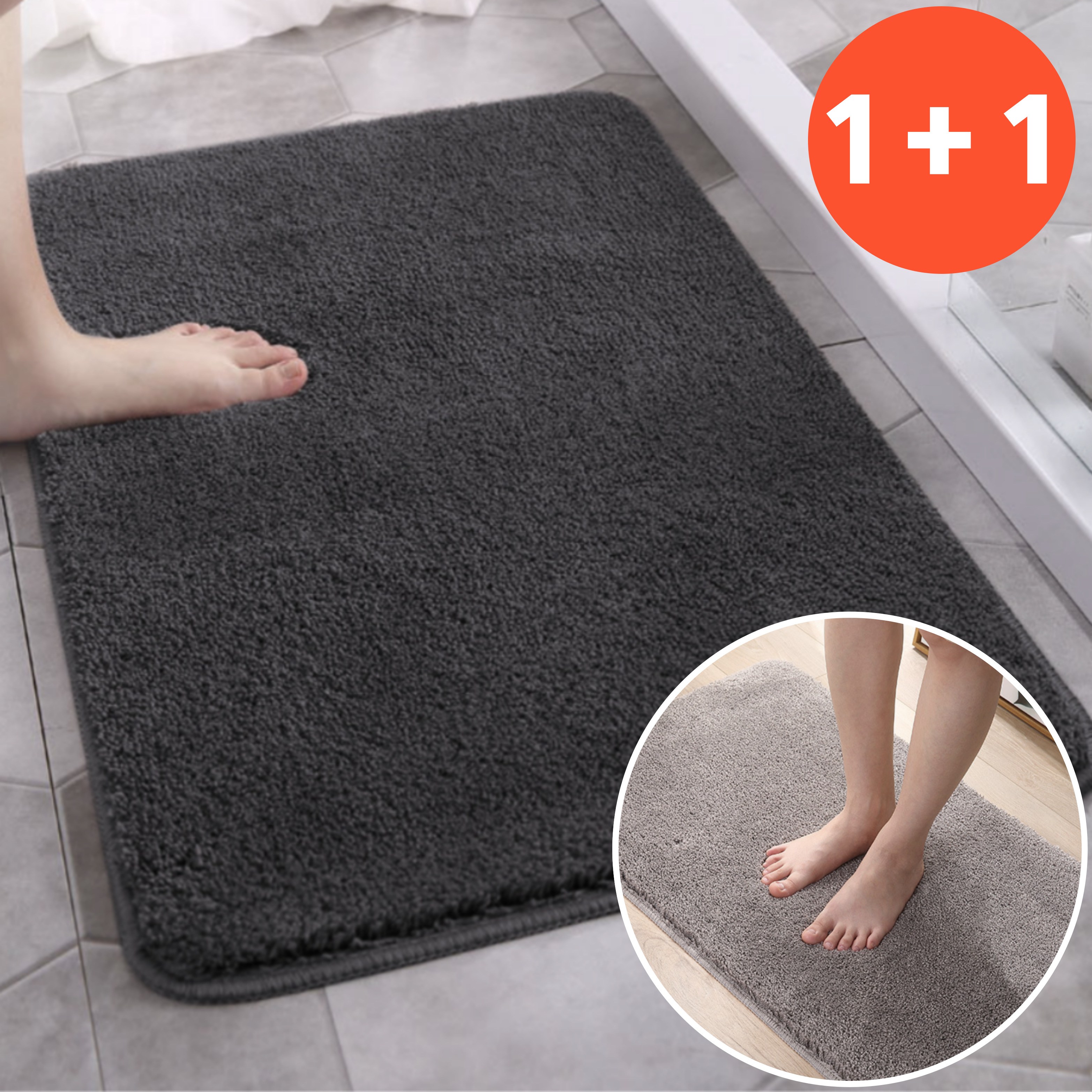 루보르 1+1 빨아쓰는 미끄럼방지 푹신한 욕실 발매트 21,900원