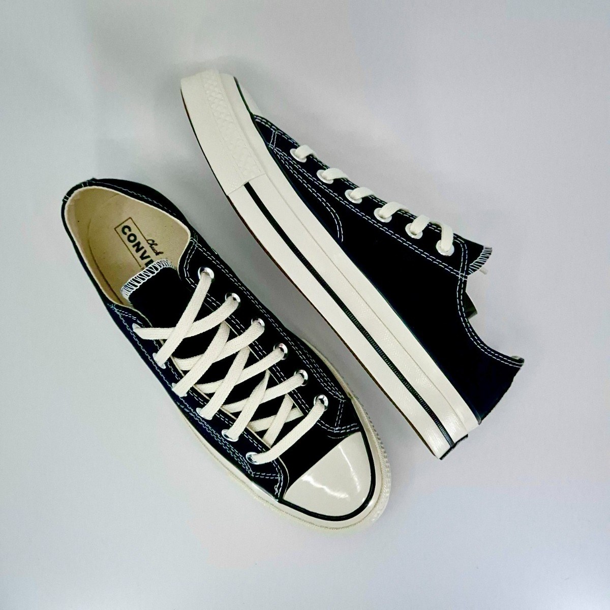 [국내매장판] 컨버스 척 70 클래식 척테일러 1970s 블랙 로우 + BRANX 양말 95,000원