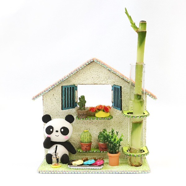 정인아트 집모양 테라리움 (유리시험관포함) 2개입 / 만들기 재료 / 부자재 3,900원