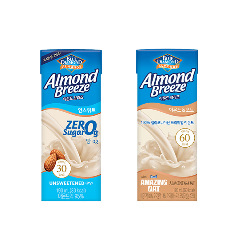 아몬드브리즈 190ml 5종혼합 무료배송 오리지널/언스위트/초콜릿/프로틴/아몬드앤오트 46,920원