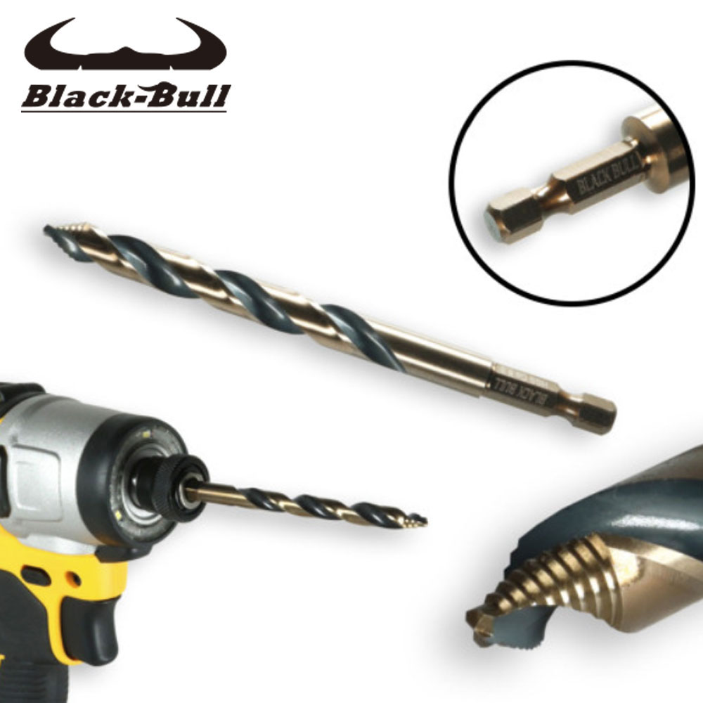 블랙불 임팩 스텝 드릴 비트 12mm 코발트 기리 육각 샹크 SBT-i12 16,000원