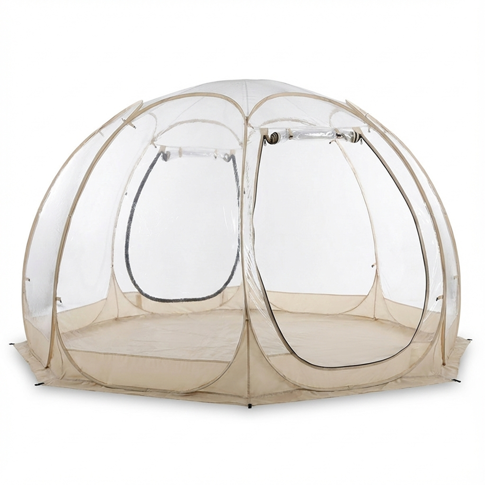 글램뷰 버블돔 돔형식 투명 텐트 쉘터 돔 하우스 야외 바람막이 캠핑텐트, 4~7인용, 투명 177,000원