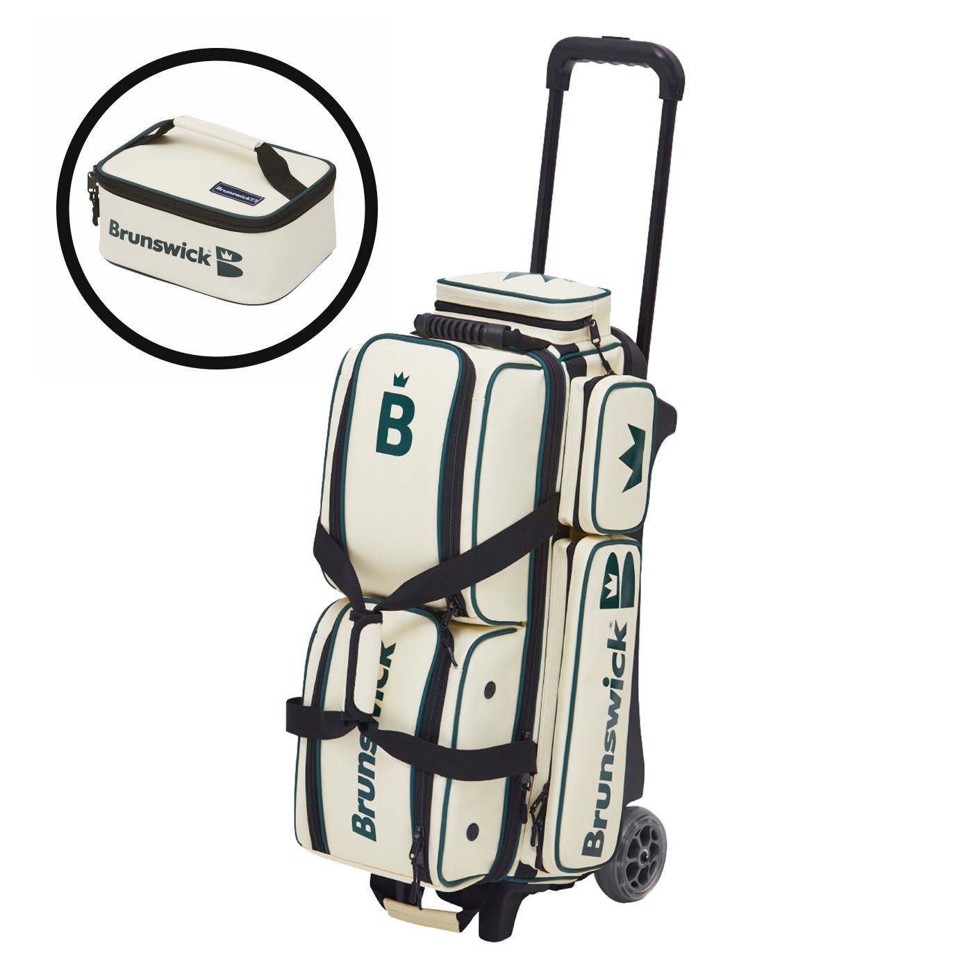 브런스윅 매트 3볼 롤러백 [ 아이보리/크림 ] + 악세사리 파우치 + 슈즈 파우치 / 3볼 가방 /볼링 3볼백 / 3구 롤러백 / 볼링티셔츠 증정 199,000원