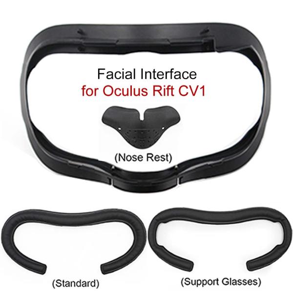 메타퀘스트 얼굴 패드 인터페이스 AMVR PU 가죽 오큘러스 리프트 CV1 마스크 코 지지대 폼 보호 커버, VR 액세서리 39,210원