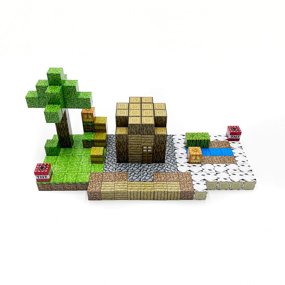 키디즘 마크 자석블럭 큐브 촌장의 집 192피스 어린이 쌓기놀이 장난감, 1개, 단일상품 71,000원