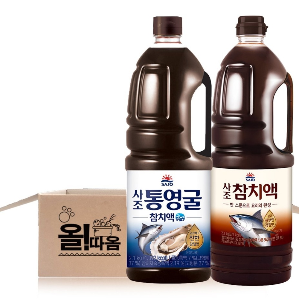 사조 (참치액 2.1kg+통영굴참치액 2.1kg) 각 1개씩 1세트, 2.1kg, 2개 25,980원