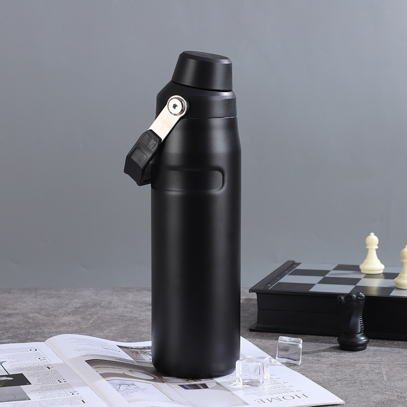 (1+1) 호환 스탠리뚜껑 스탠리텀블러 에어로라이트뚜껑 보온보냉텀블러 콜드컵 보온병 스포츠물병, 블랙, 1개, 710ml 24,500원