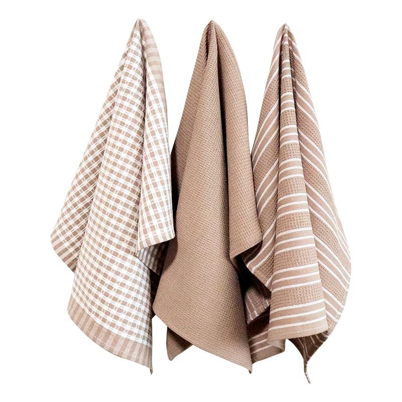 파스텔와플 주방행주 카페행주 3중지 살림 행주 와플 물기제거 극세사 행주, 3개 11,400원