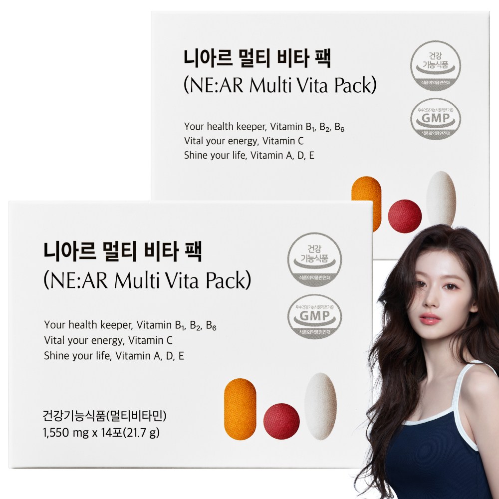 니아르 멀티 비타 팩 멀티비타민 1,550mg X 14포, 2박스, 14회분 97,800원