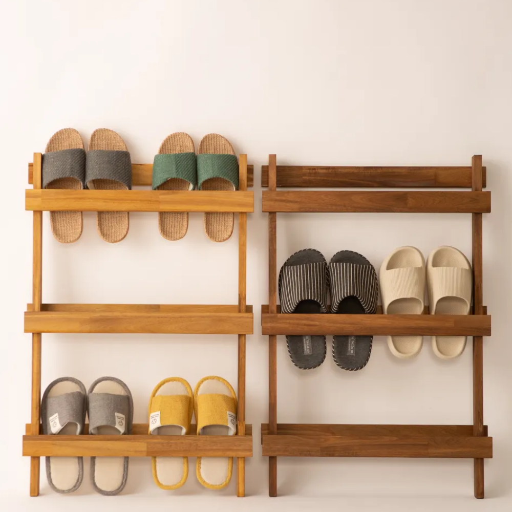 타올라 원목 실내화거치대 슬리퍼거치대, 다크 브라운, 1개 39,900원