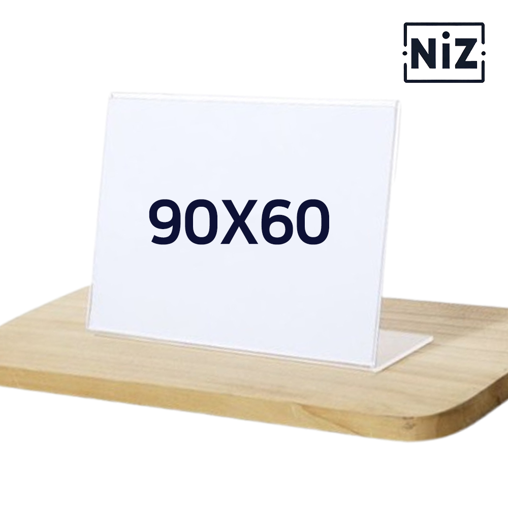 니즈홈 아크릴 스탠드 명함사이즈(9X6cm) POP홀더 광고홍보물 메뉴꽂이 가격표보드 400원