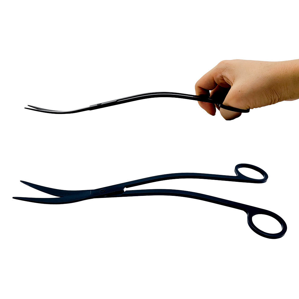 물멍 고급형 수초 가위 25cm 블랙 검정 웨이브 웨이브형 굴곡형 8,990원