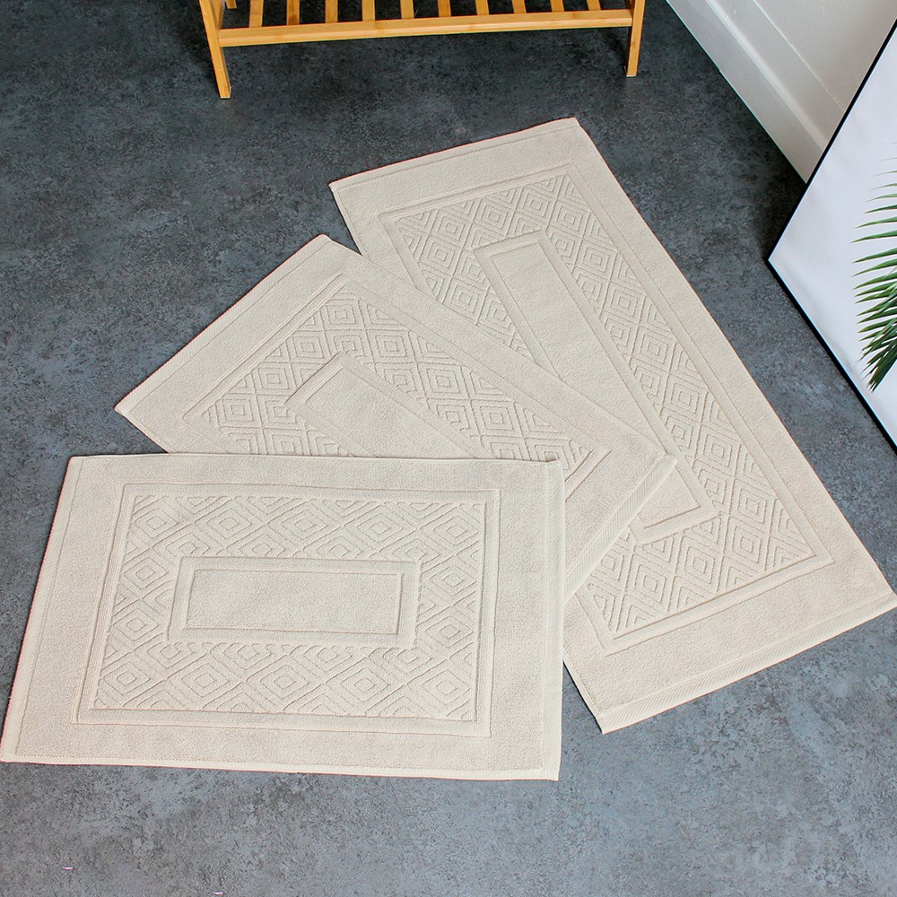 어메니티타올 클래식 호텔식 주방매트 + 욕실 발매트 3종 세트, 베이지, 1세트 32,500원