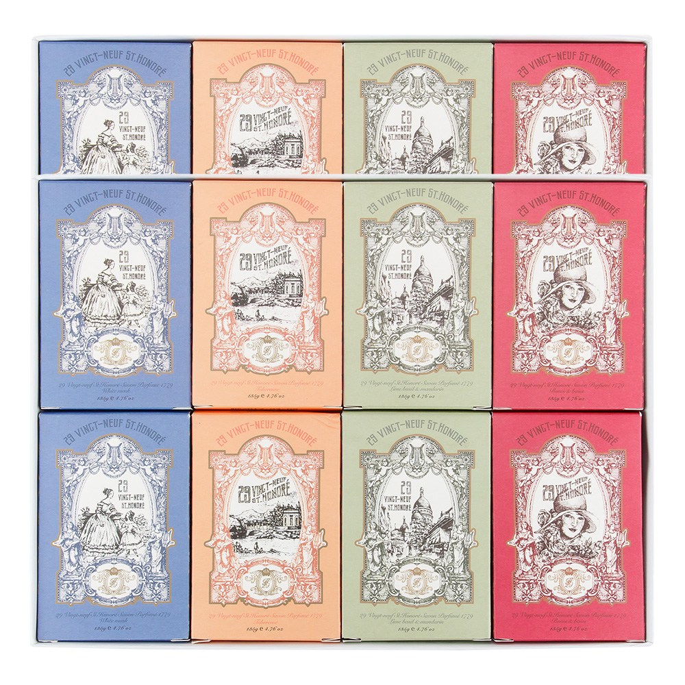 [뱅네프생토노레] 1779 사봉 파퓨메 프랑스향 향수비누 8종 세트, 135g, 16개입, 현재가 32,960원