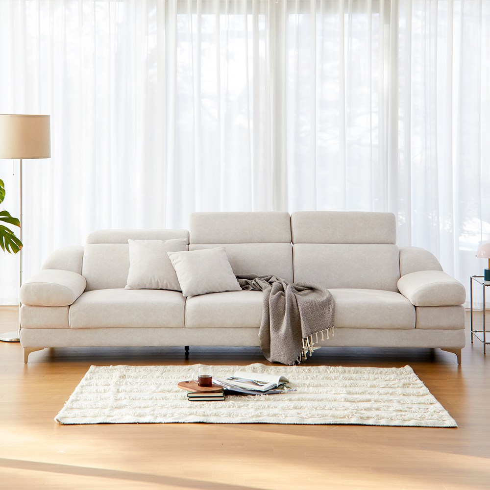 유씨엠 리엘 이지클린 조야 패브릭 무빙 4인소파_착불배송 399,000원