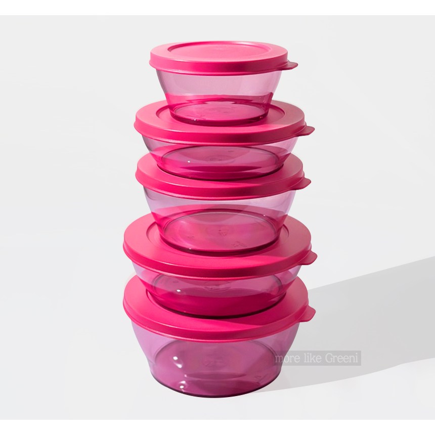 타파웨어 크리스탈 보울 세트 5종 타파통 반찬통 김치통 75,810원