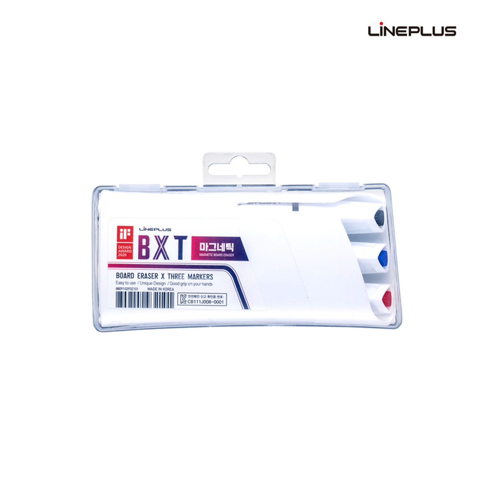 라인플러스 마카펜 BXT 마그네틱 지우개 세트 / 보드마카 3색 자석부착형 지우개 2,970원