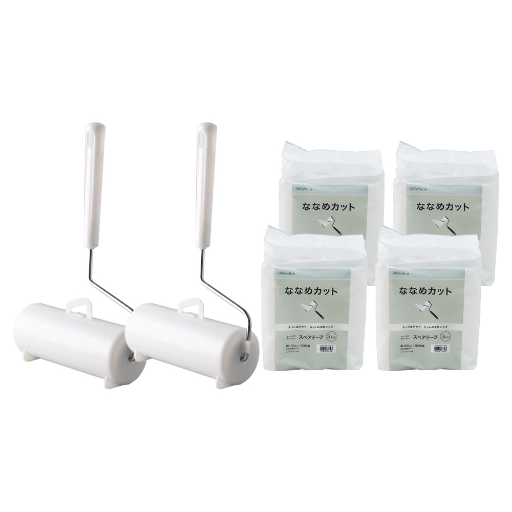 니토리 사선컷팅 테이프 클리너 핸들 본품 + 리필 3개입 2p + 거치대 세트 19,580원