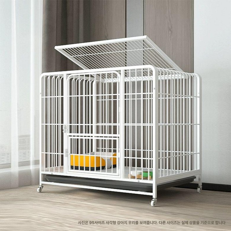 강아지 철장 애견 울타리 철망 사각 케이지 하우스 펜스 견사 35,900원