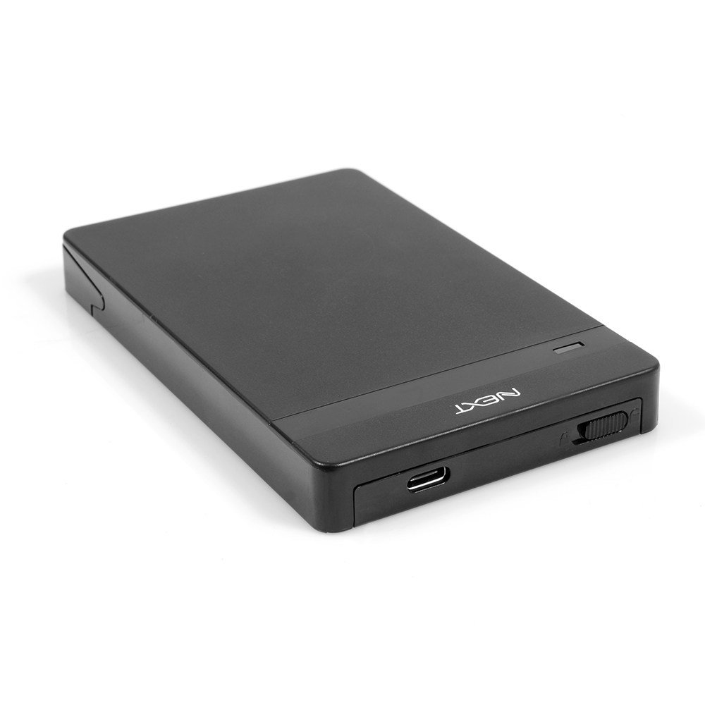 넥스트유 USB3.1 Gen1 TypeC SATA3 노트북용 하드 외장케이스 HDD SSD, NEXTU 535TC[블랙], 1개 13,500원