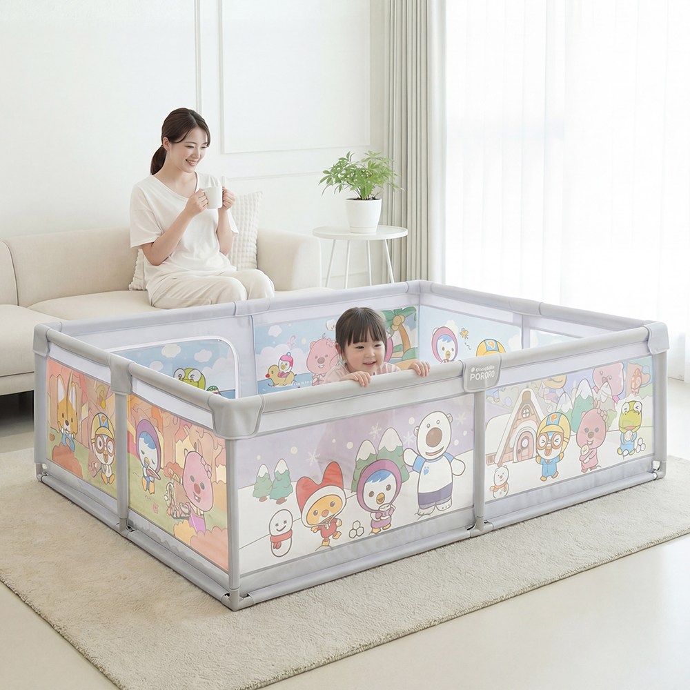 뽀로로 베이비가드 아기 울타리 유아 안전가드 휴대용 베이비룸 138,000원