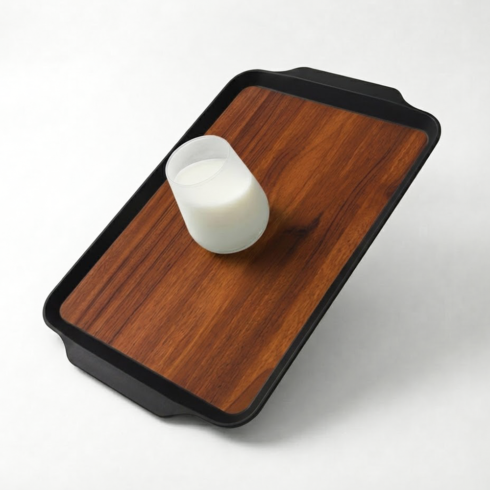 리빙메이트 우디브라운 논슬립 패스투프드 쟁반, 우드무늬, 10개 133,170원