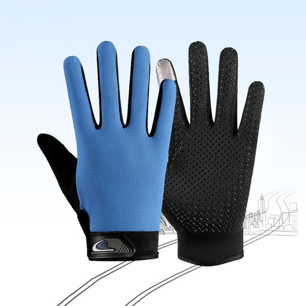 이츠오 라이더 휴대폰 터치 전용 오픈 장갑, 블루 9,000원