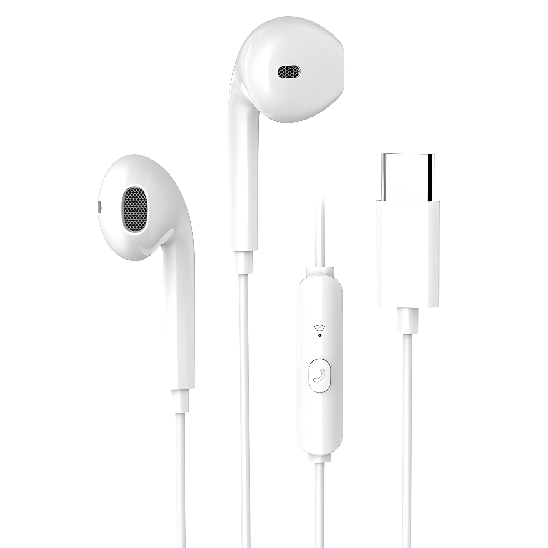 맥스틸 애플 아이폰 삼성 갤럭시 호환 C타입 오픈형 유선 이어폰, GM-EC20, 화이트 4,490원