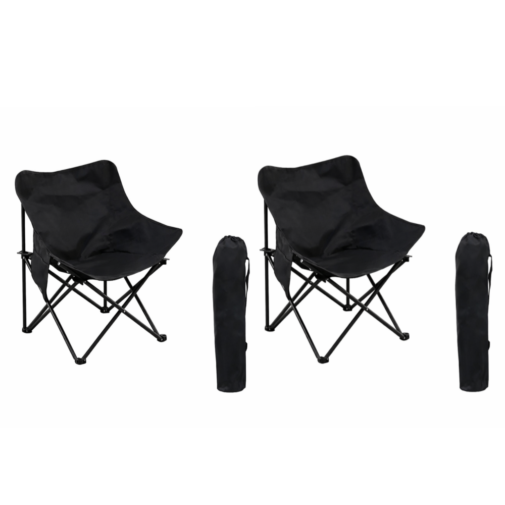 캠핑의자 접이식 감성 아웃도어 휴대용 경량 피크닉 낚시용 튼튼한 의자, 블랙+블랙+수납가방2, 1세트 29,800원