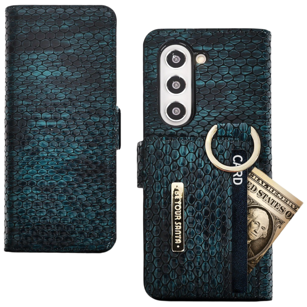 비유어산타 블랙맘바 갤럭시 Z폴드 유해 전자파 차단 이태리 가죽 링 핑거 카드수납 휴대폰케이스 126,990원