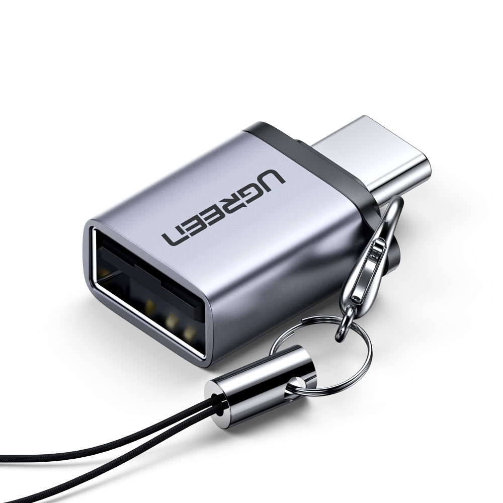 유그린 USB3.1 C타입 to USB3.0 고속 OTG 스트랩 젠더, 그레이, 1개 8,900원