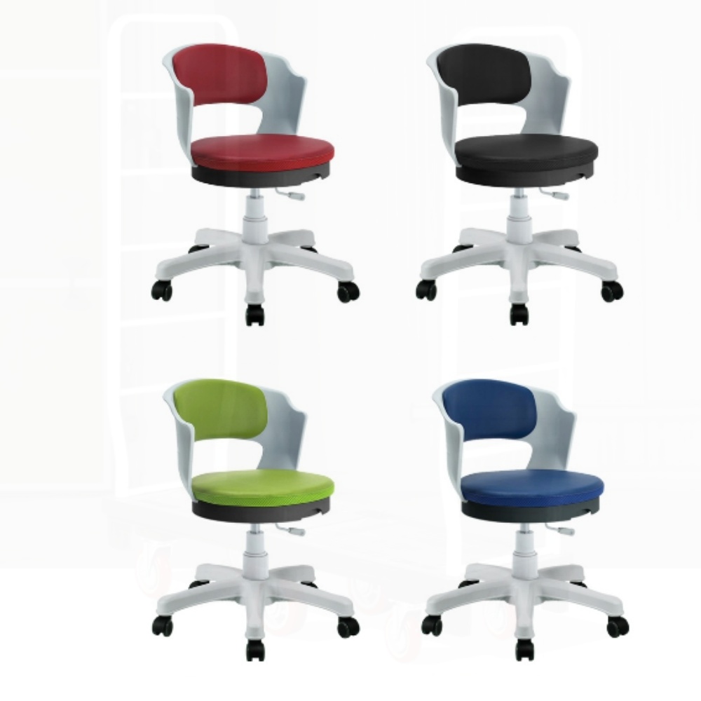 등받이형 원형스 도구 운동하는 바퀴의자 화이트 높이 조절 작업용실 병원 155,790원
