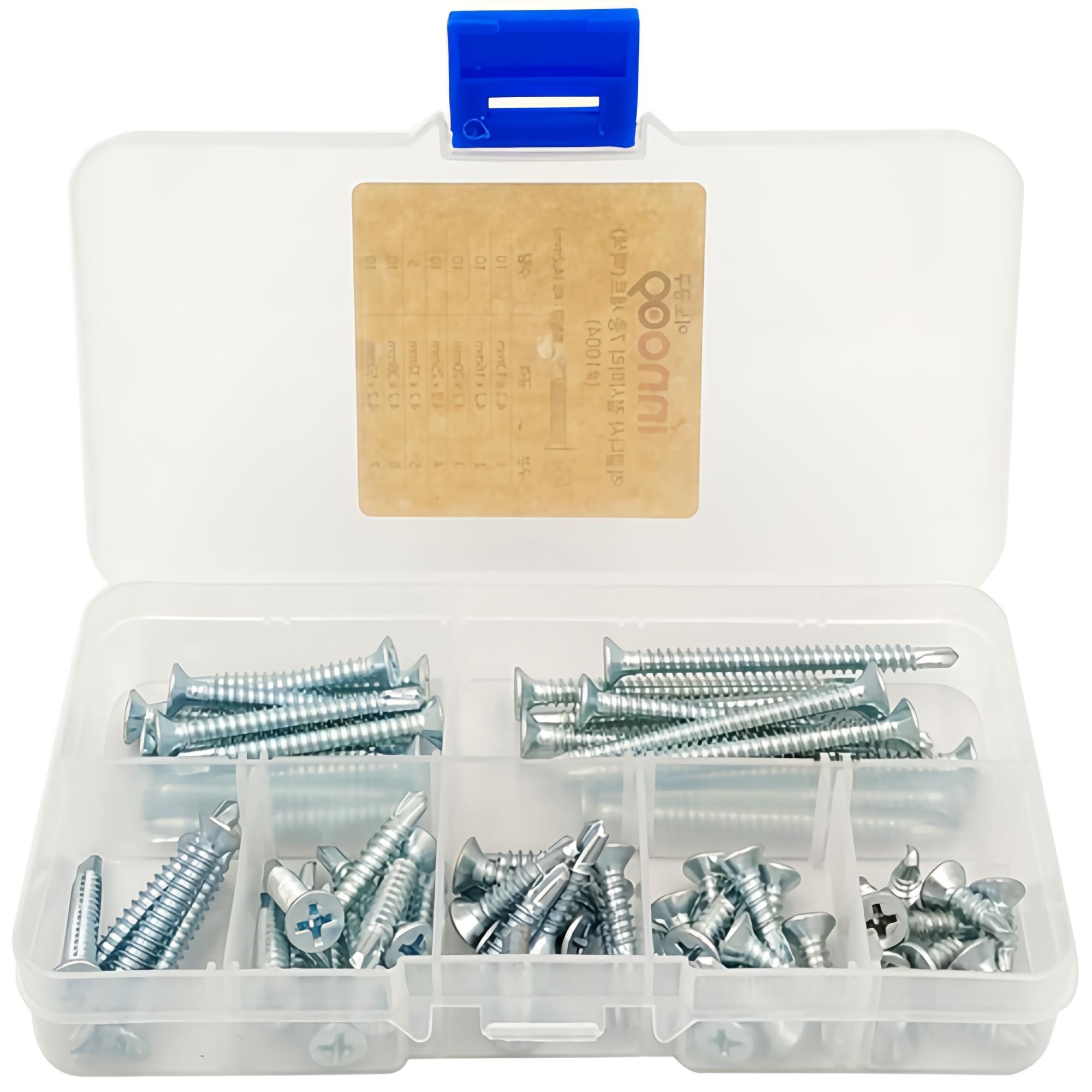 이노공구 직결나사 접시머리 7종 세트 백색 1004 5,300원