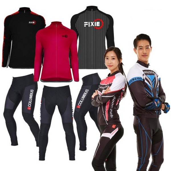 픽시/콜럼버스 스탠다드 긴팔 져지 상하의세트/자전거복/자전거의류 29,500원