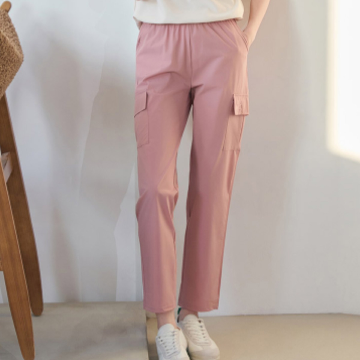 에버라스트 나일론 여성바지 발수 냉감 팬츠 밴딩 아이스팬츠 쿨바지 Bon-2583 16,900원